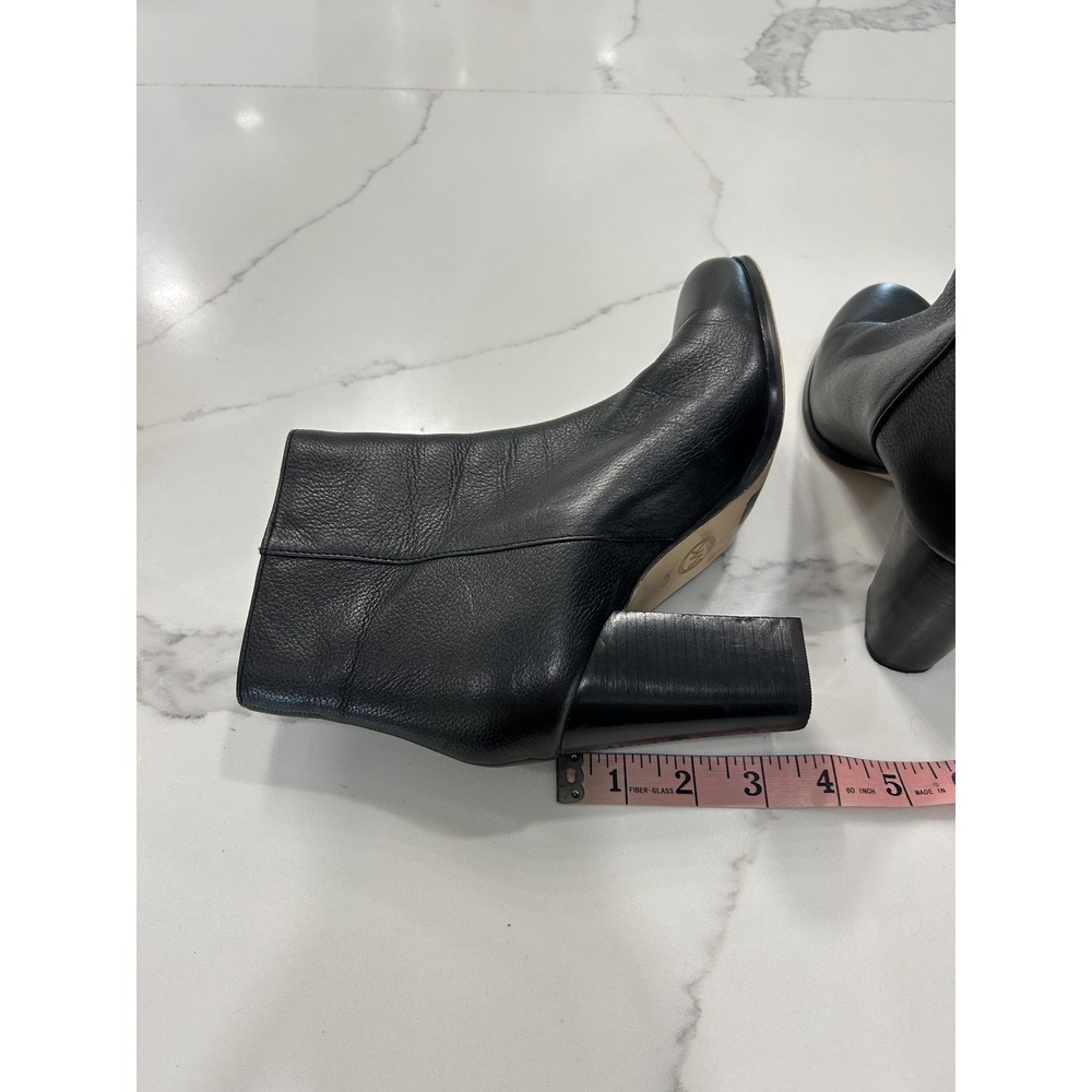 Michael Michael Kors Boots Womens Size 6.5 Black Ree Leather Ankle‎ Bootie Zip - Picture 9 of 9